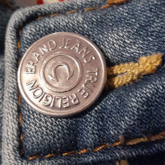 True Religion Johnny Light‎ Wash Straight Leg Jeans - Picture 4 of 8